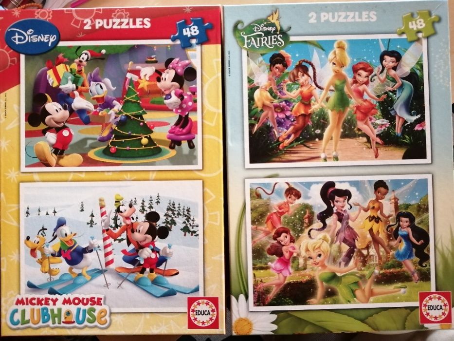 Conjuntos de 2 Puzzles 48 peças - 4 a 5 anos