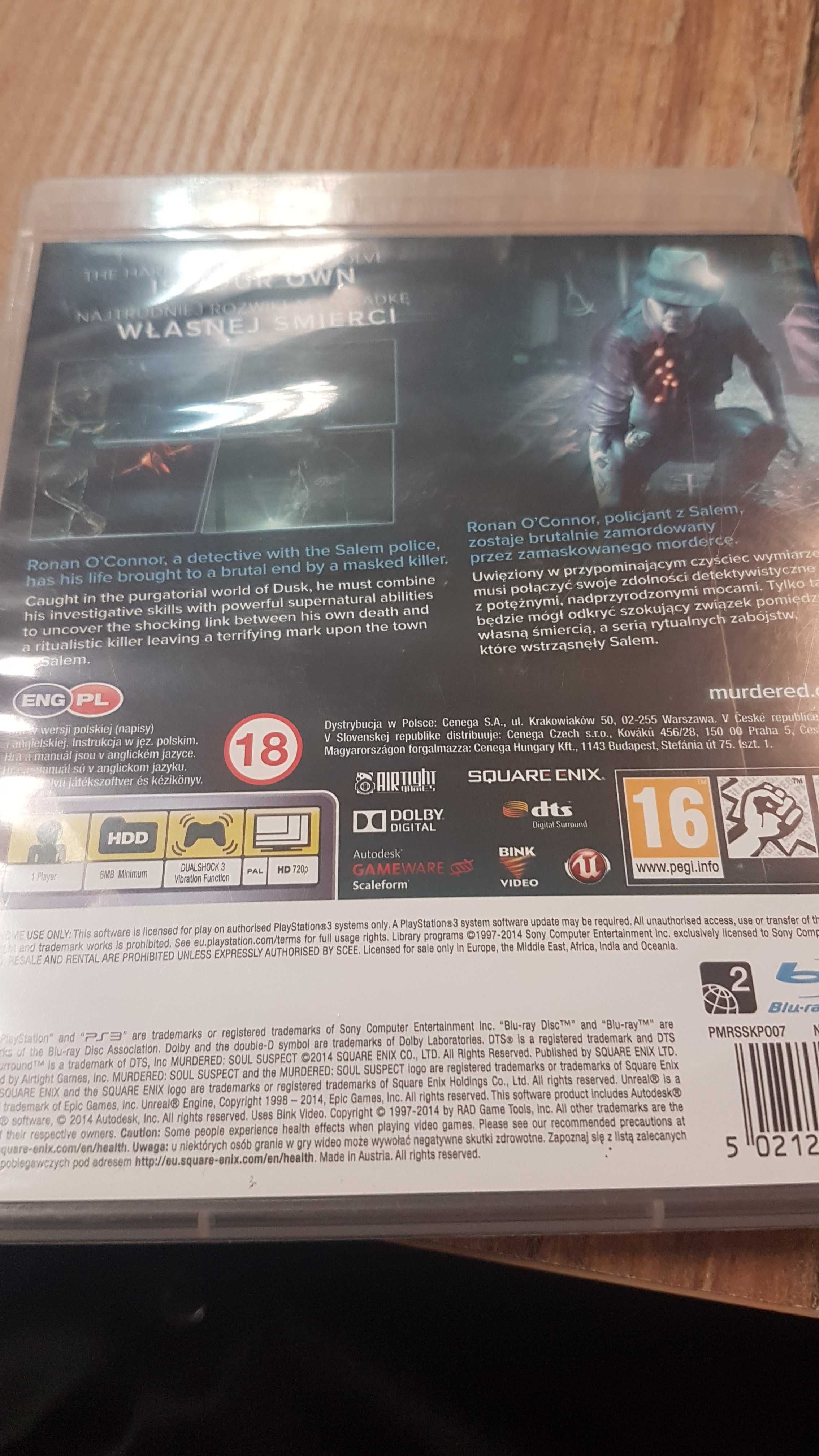 Murdered: Śledztwo zza grobu PS3 Sklep/Wysyłka/Wymiana