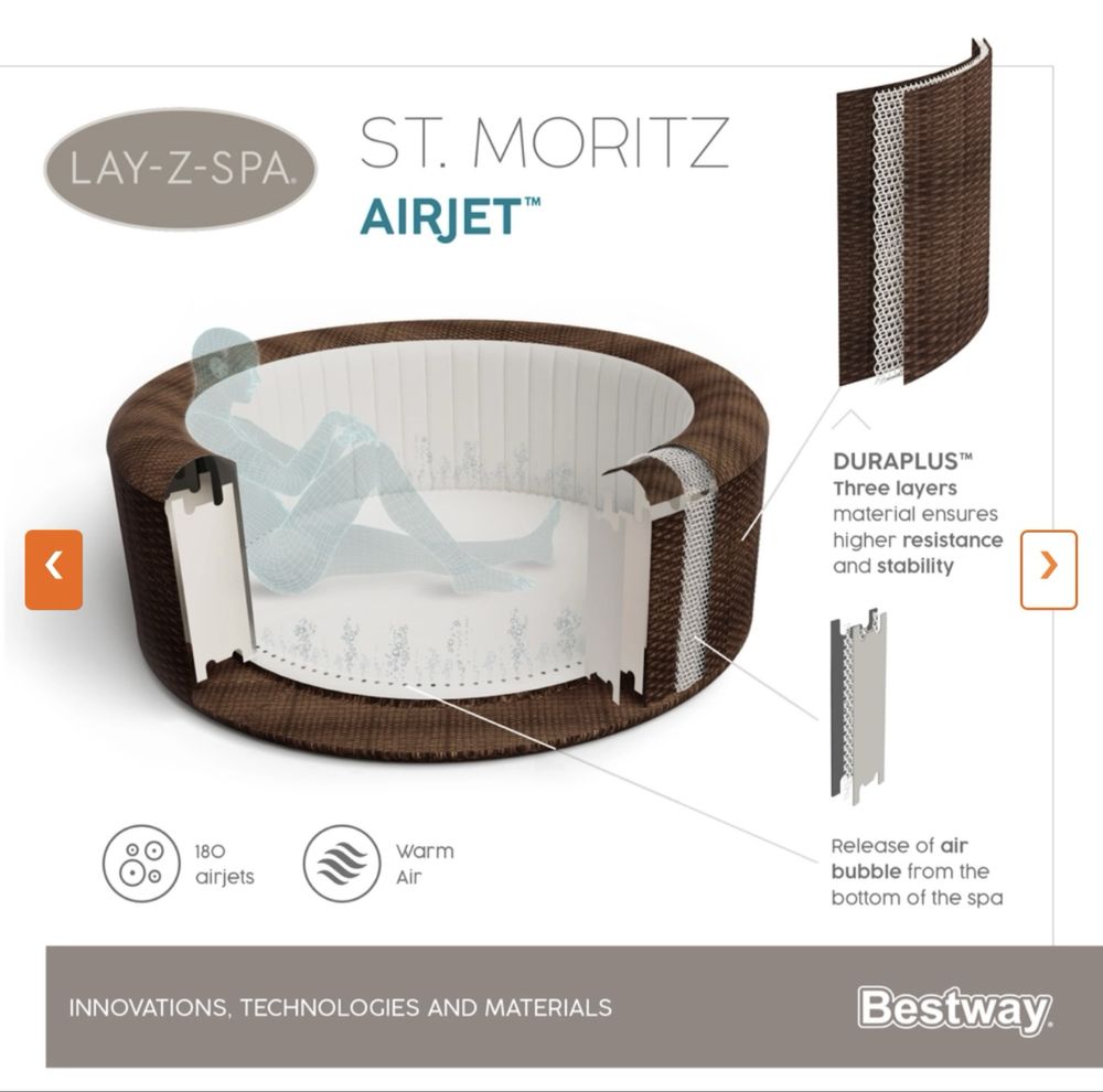 Jacuzzi Bestway St Moritz 5-7 osob