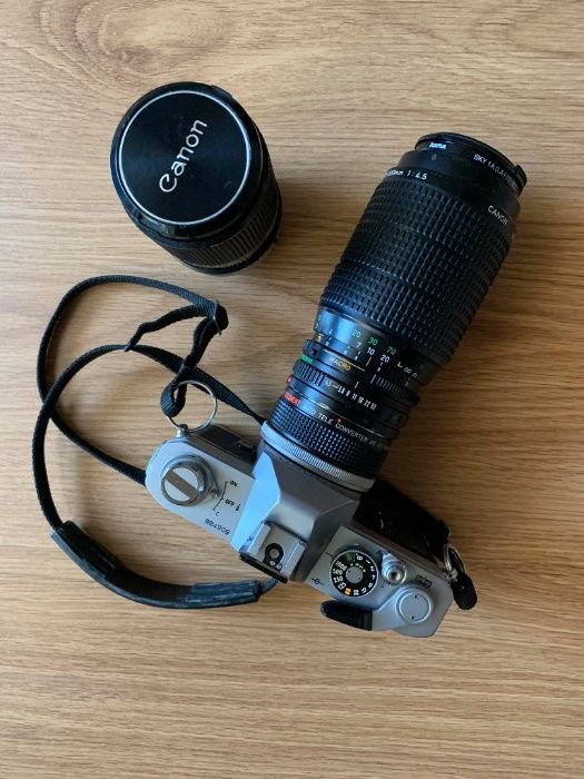CÂNON FTb QL + 135mm + 75-200mm + filtros e acessórios