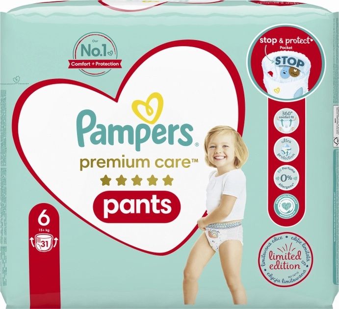 Підгузки - трусики Pampers Premium Care Pants 6 15+ кг 31 шт