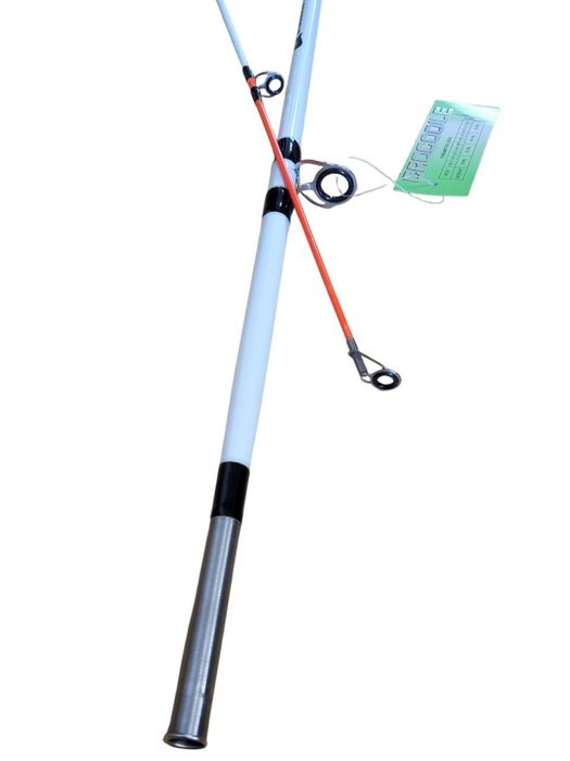 Крокодил Crocodile спиннинг белый штекер и с закруткой черный 2.1м-3м