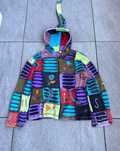 Bluza vintage Nepal krasnal pajac hippie retro rozpinana r. M