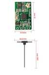 приймач ELRS nano RX 2.4ghz(2100-2690) з антеною на вибір