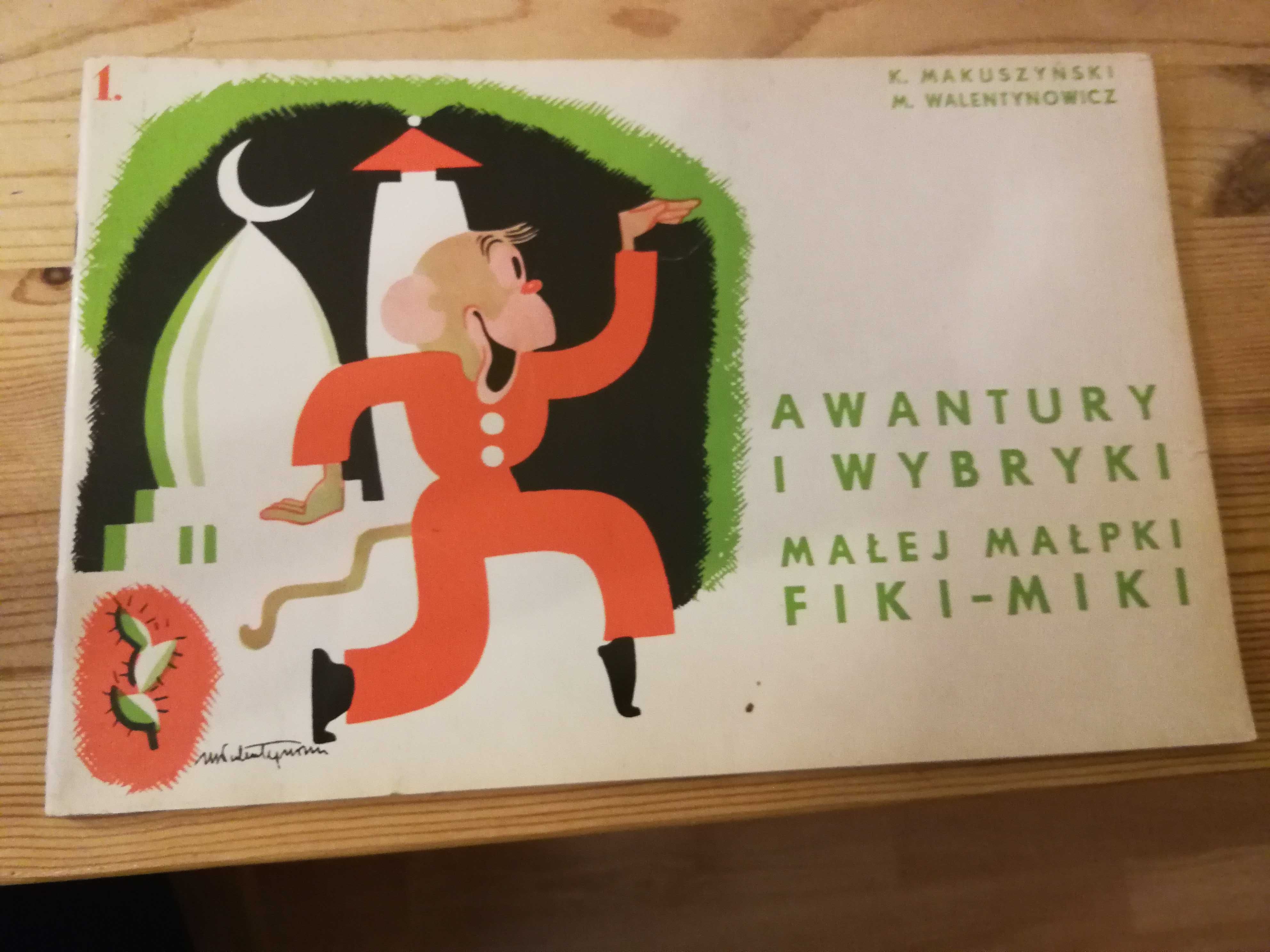 Komiks PRL Awantury i Wybryki Małej Małpki Fiki - Miki K. Makuszyński