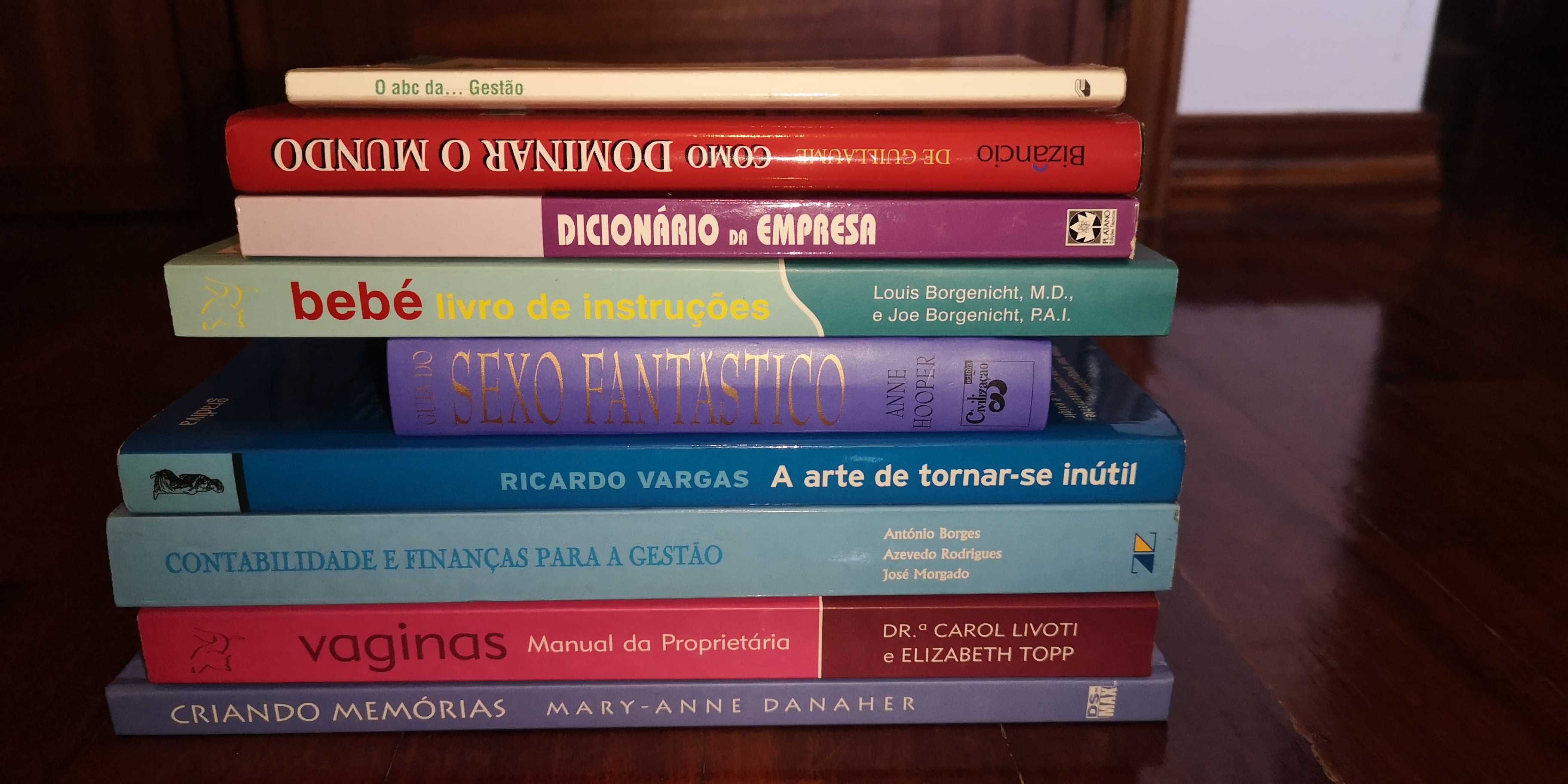 Vários livros gestão /contabilidade /bebé /outros