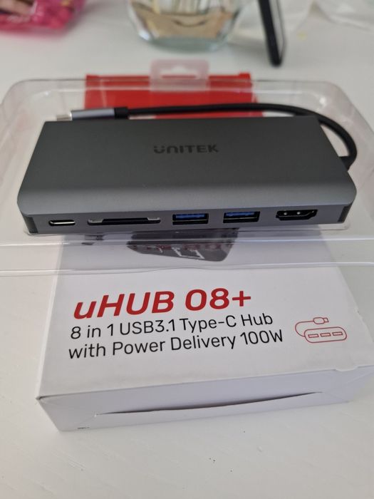 Hub USB 3.1 UNITEK uHUB 08+