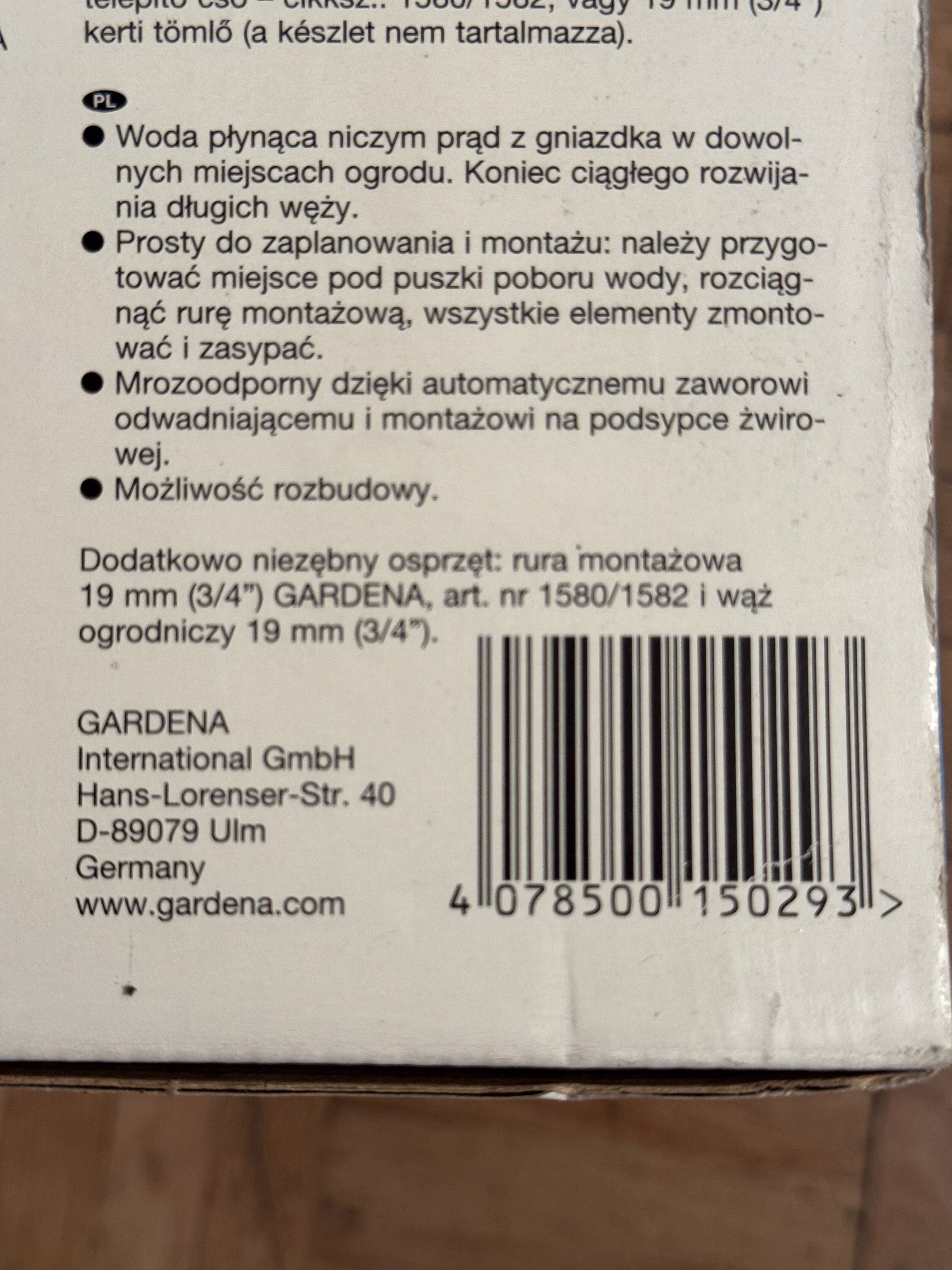 Gardena nawadnianie pipeline