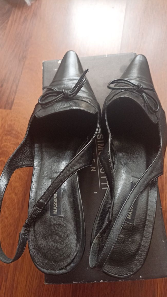 Sapatos slingback pele Massimo Dutti 39
