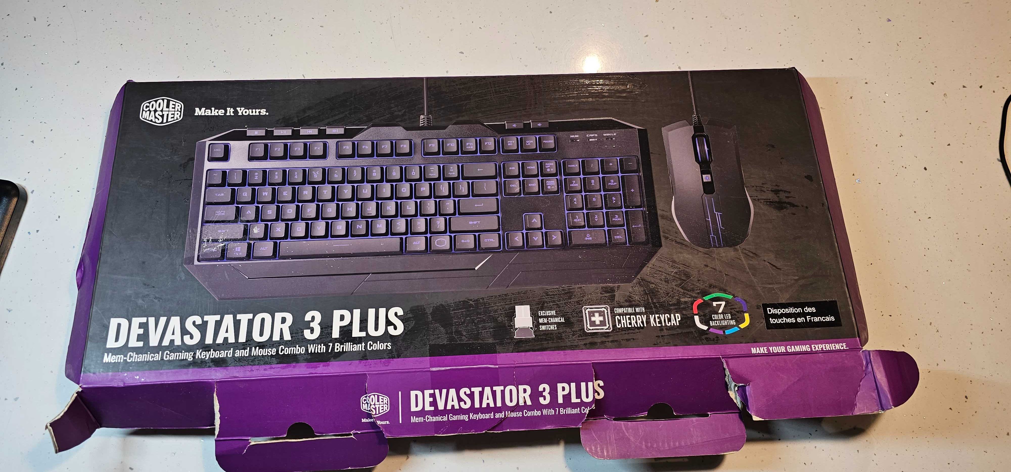 Zestaw klawiatura + mysz Cooler Master Devastator 3 Gaming