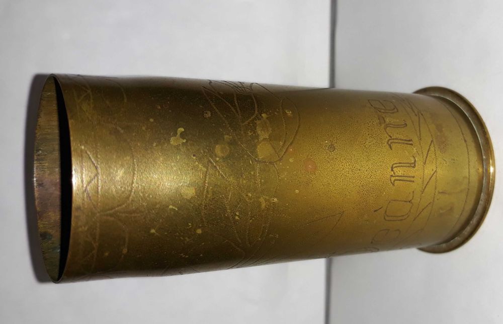 Francuska łuska do działka 37mm Puteaux 1916 rok- sztuka okopowa