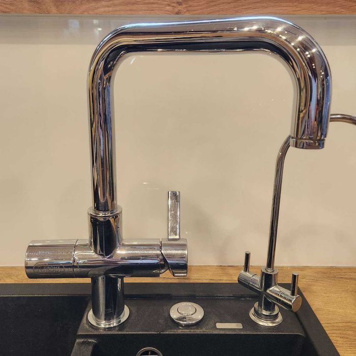 Grohe Blue. Bateria z urządzeniem. Gazowana, filtrowana woda z kranu.