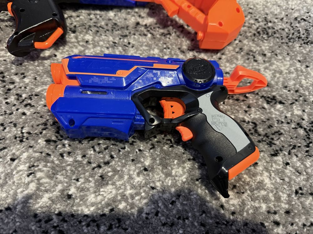Nerf elite rapidstrike cs-18 (elektryczny) i nerf firestrike z laserem