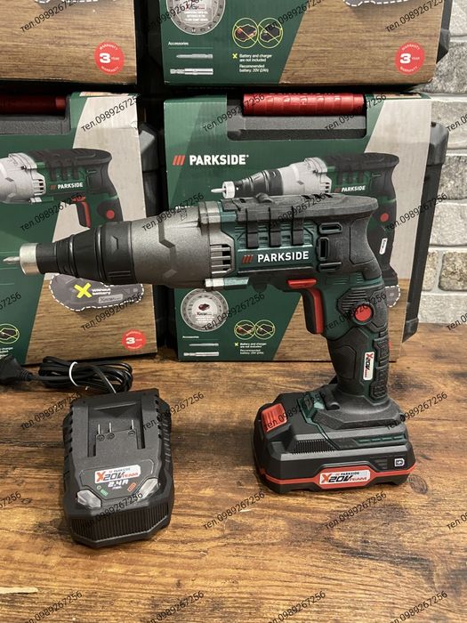 Акумуляторний шуруповерт для гіпсокартону, Parkside Німеччина
