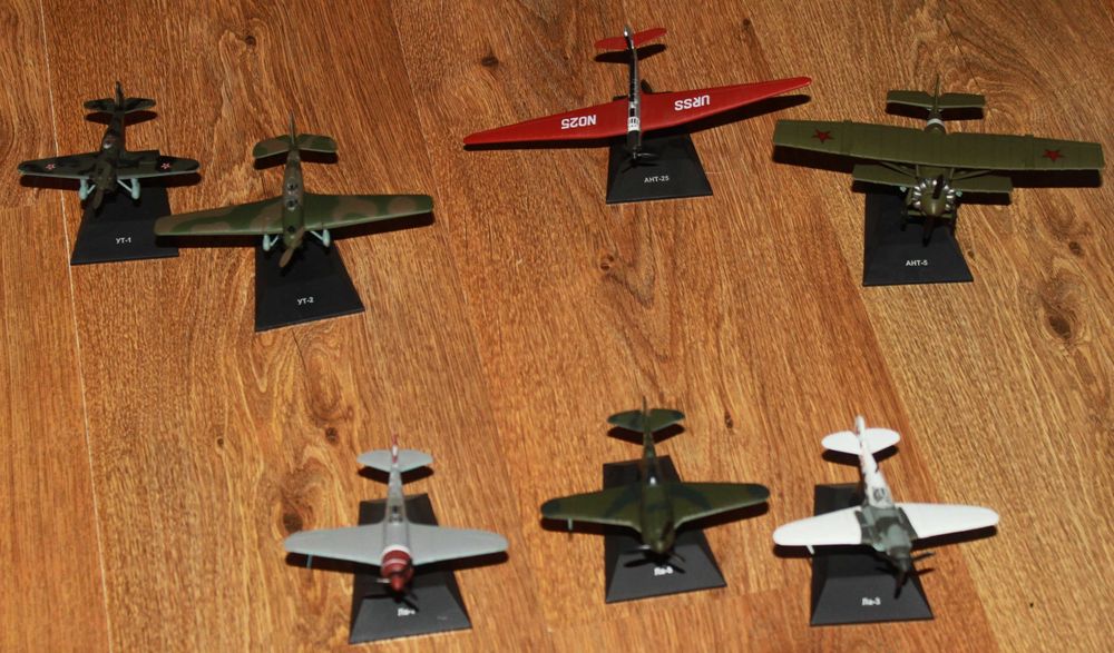 Легендарные самолеты DeAgostini модели Як ,Су ,Ант ,Ут ,Ла ,И