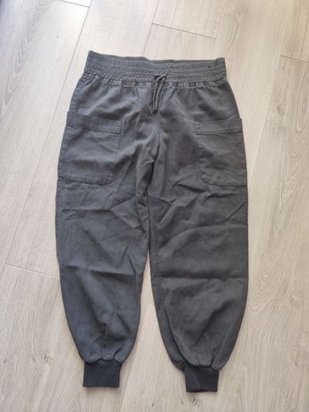 Spodnie materiałowe haremki alladynki Zara 128.