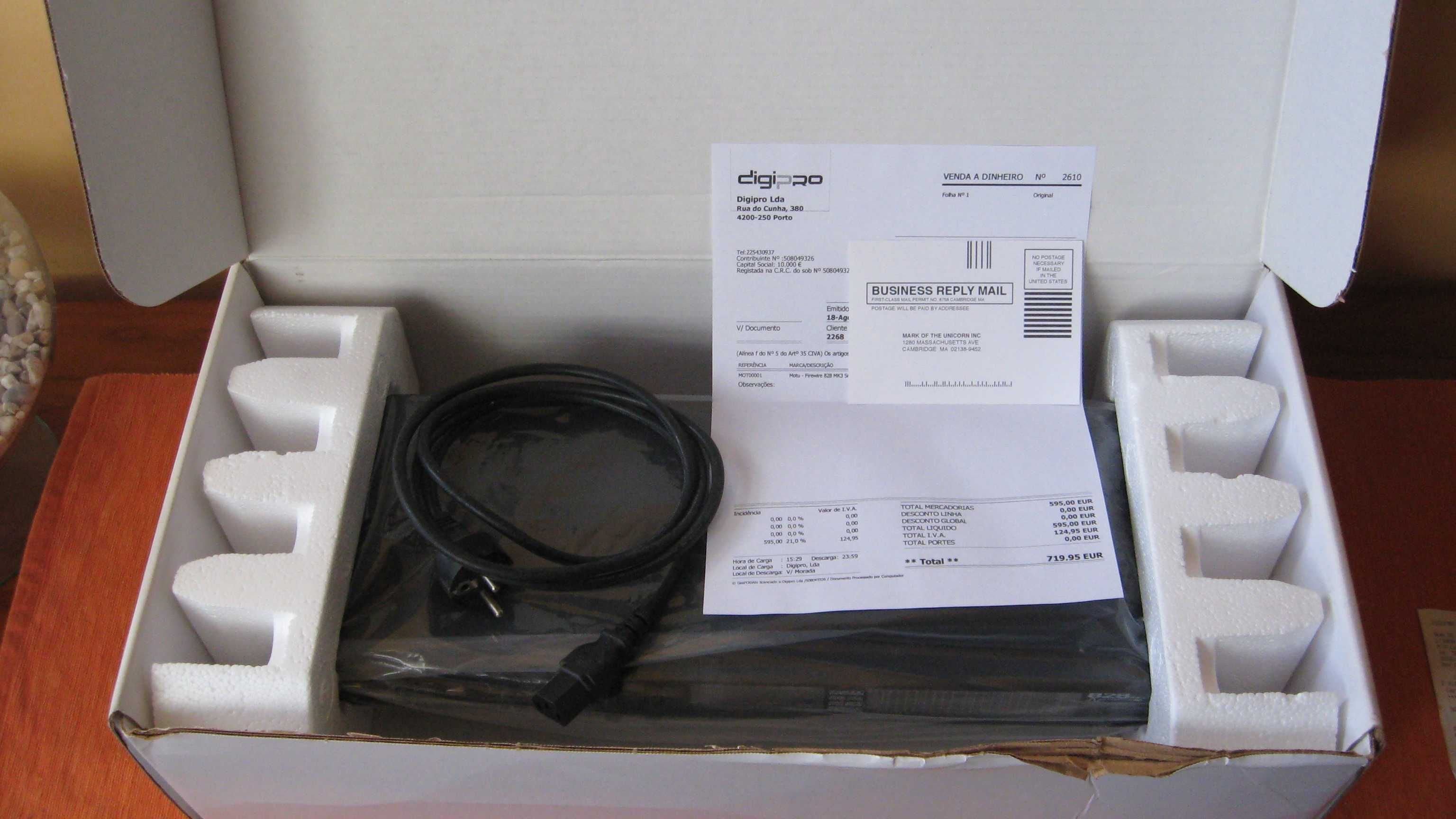 Audio Interface Firewire Audio Interface Motu 828 mk3