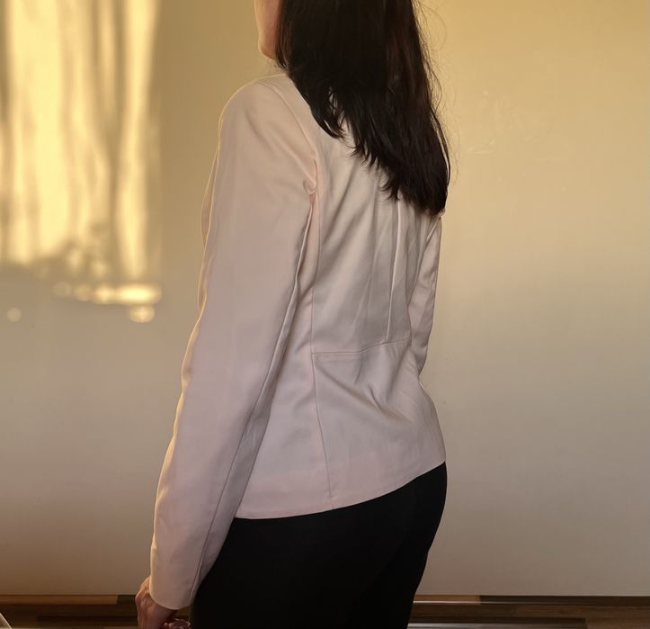 Marynarka elegancka pudrowy róż