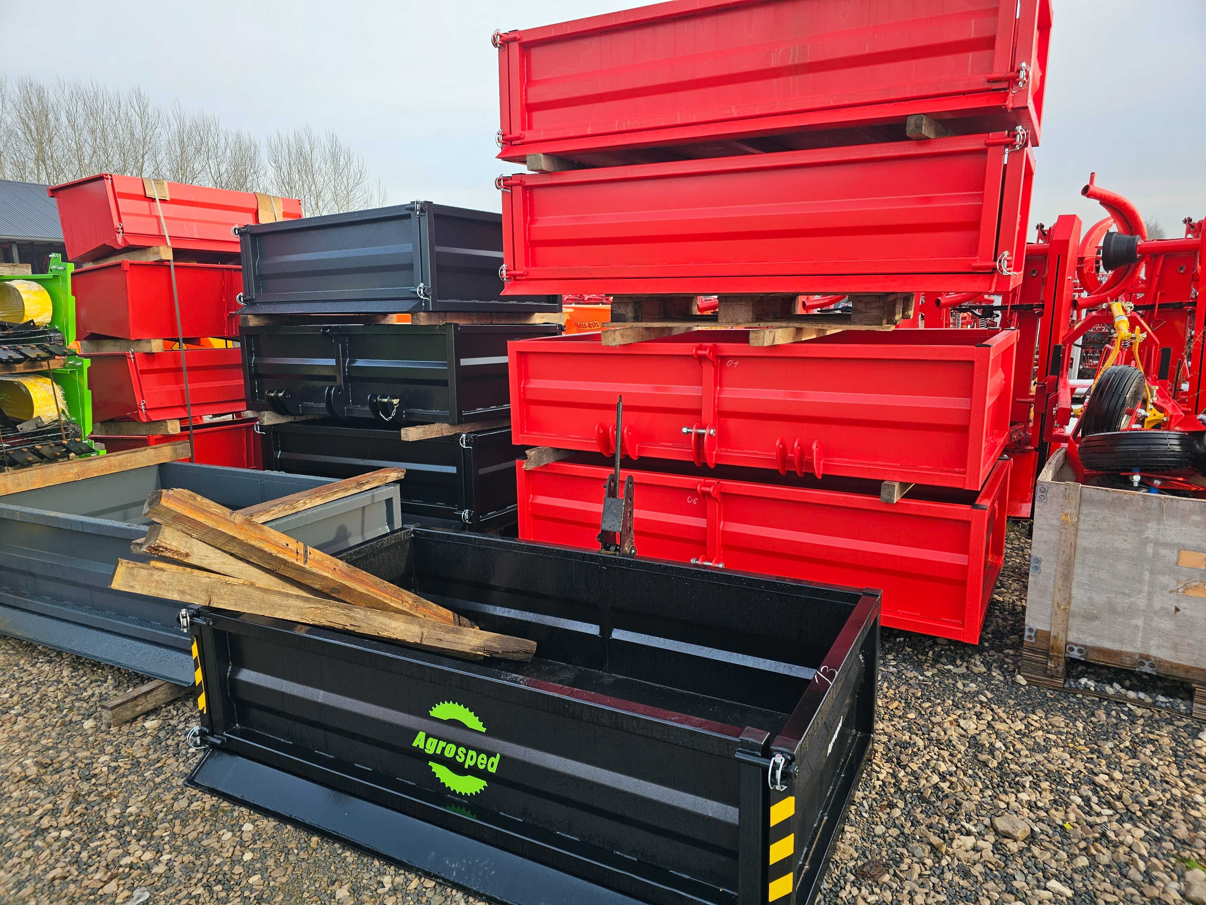 Skrzynia transportowa ładunkowa paczka do ciągnika 1.65m 1.85m 2.10 m