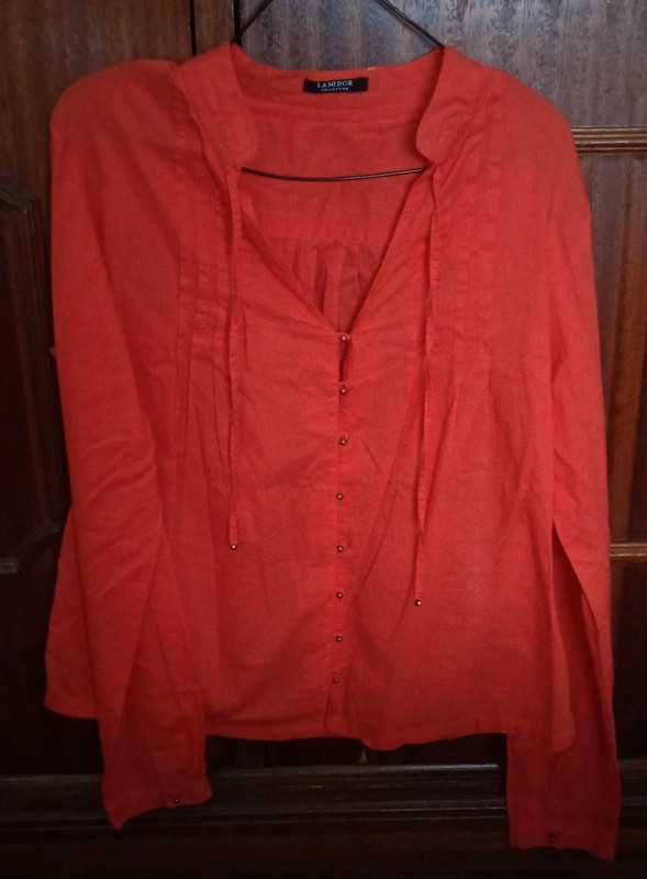 Blusa Lanidor, veste M/L, Laranja Forte