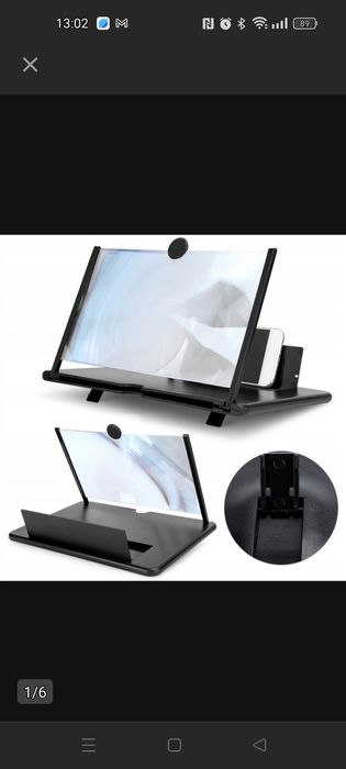 Ekran szkło powiększające lupa do telefonu 12CAL