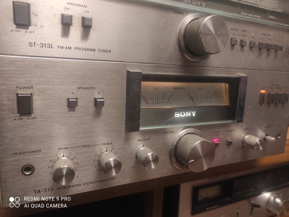 Sony TA-313 + Sony ST-313L + Sony TC-U2 Wzmacniacz tuner deck
