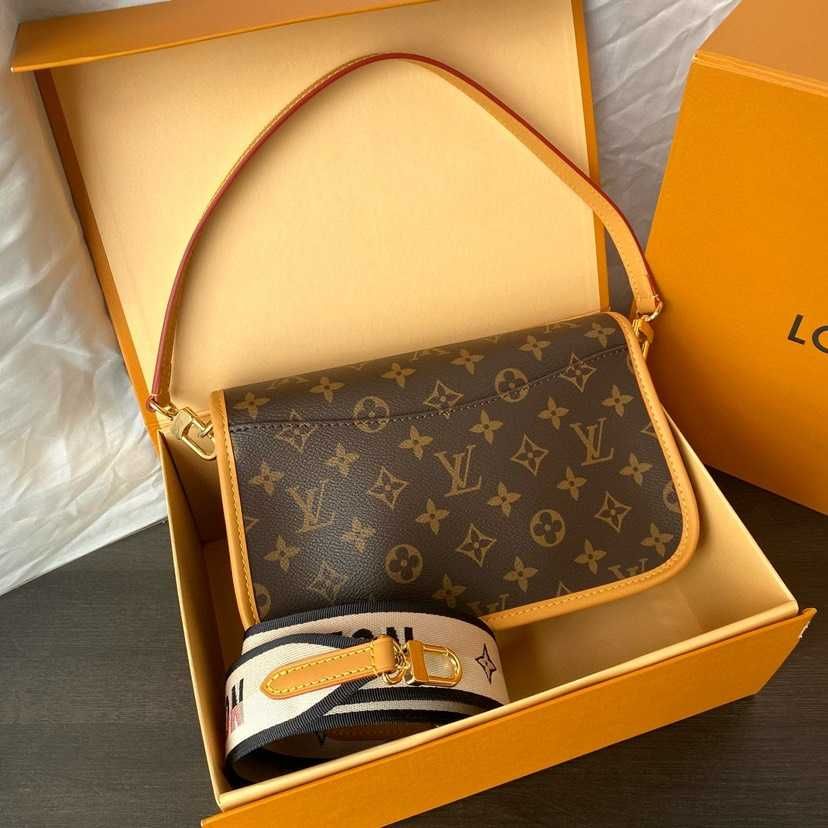 LV top versão chip dinâmico m45985 bolsa de axila diane