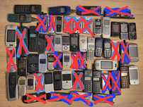Stare telefony komórkowe kolekcja zestaw złom odzysk elektronika Nokia