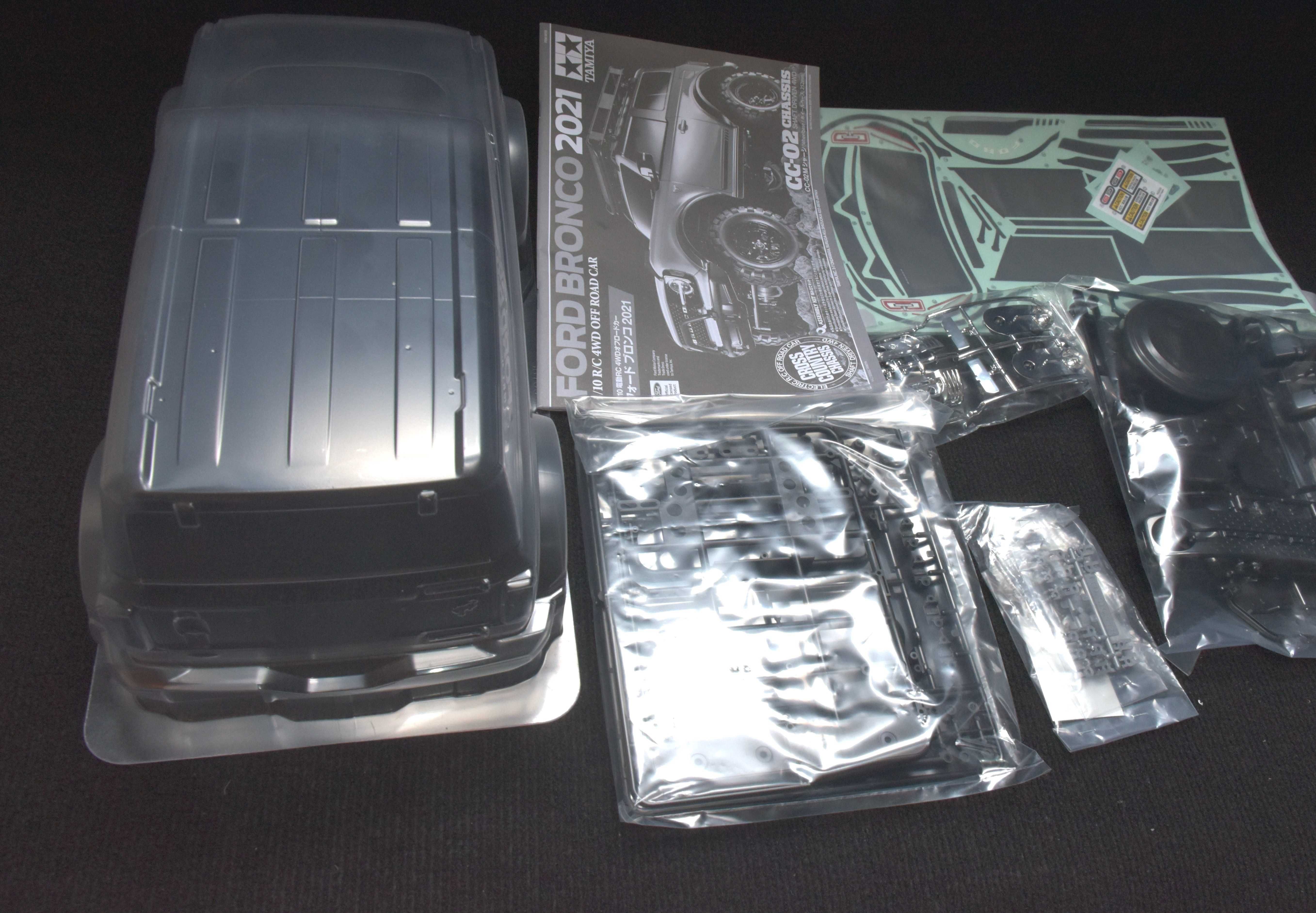 Carroceria body set TAMIYA FORD BRONCO (completa) com manual NOVO