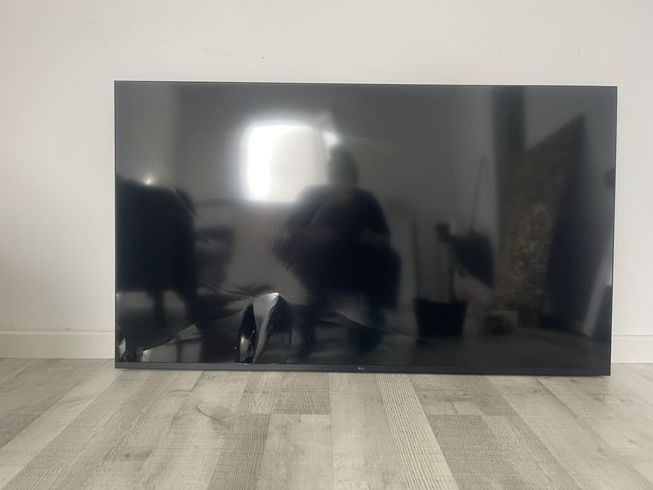 TV com ecrã partido