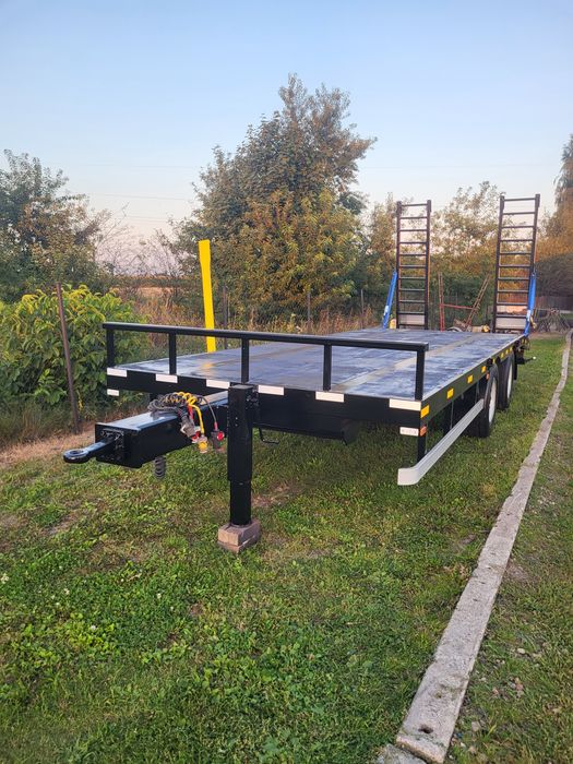 Przyczepa tandem niskopodwozie laweta do transportu koparek,  wiertnic