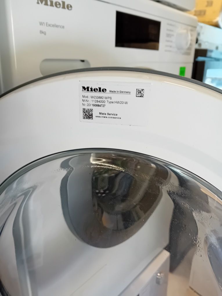 Pralka Miele W1 WCG660 WPS 1-9kg 1600obr menuPL [gwar/dowóz]