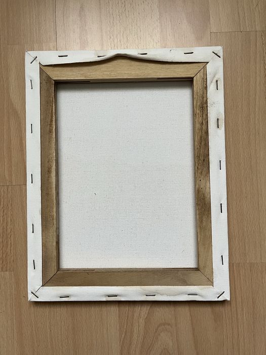 Quadro pintado á mão, tema praia [BOM ESTADO]