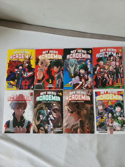 Manga My hero academia 8 tomów