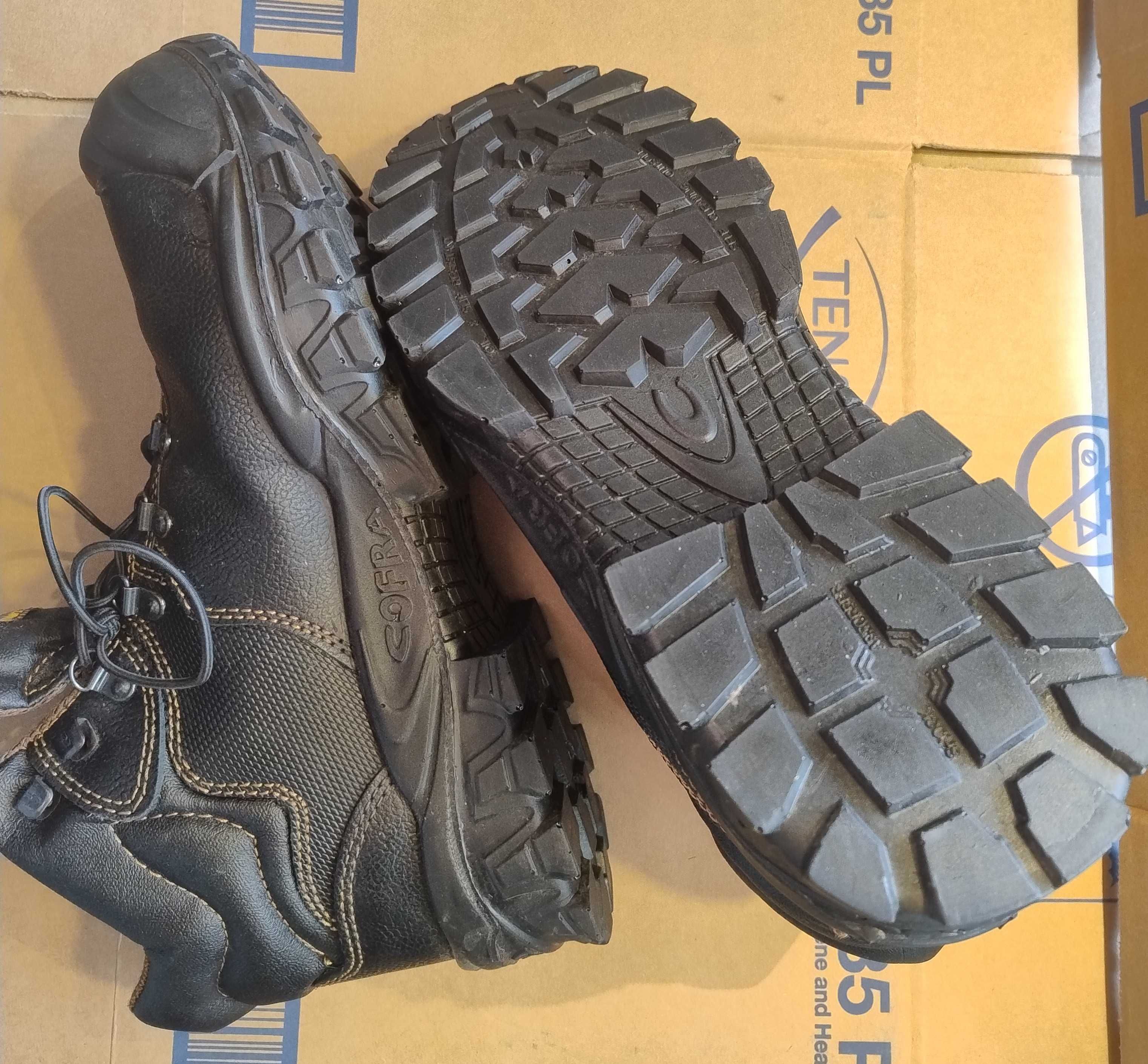 Buty trzewiki skórzane Cofra Italy 43 44 New Reno UK bhp robocze S3SRC