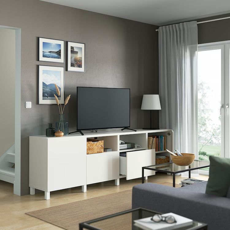 Portas brancas movel Besta Ikea