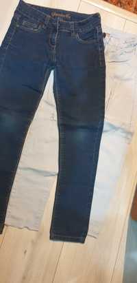 Jeans spodnie 140 2 szt.