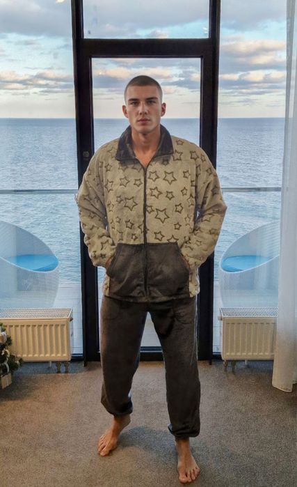 Чоловіча дуже тепла піжама на блискавці