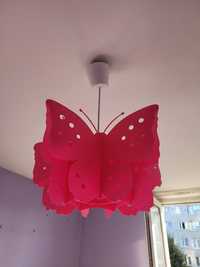 Lampa sufitowa motyl do pokoju dziewczynki