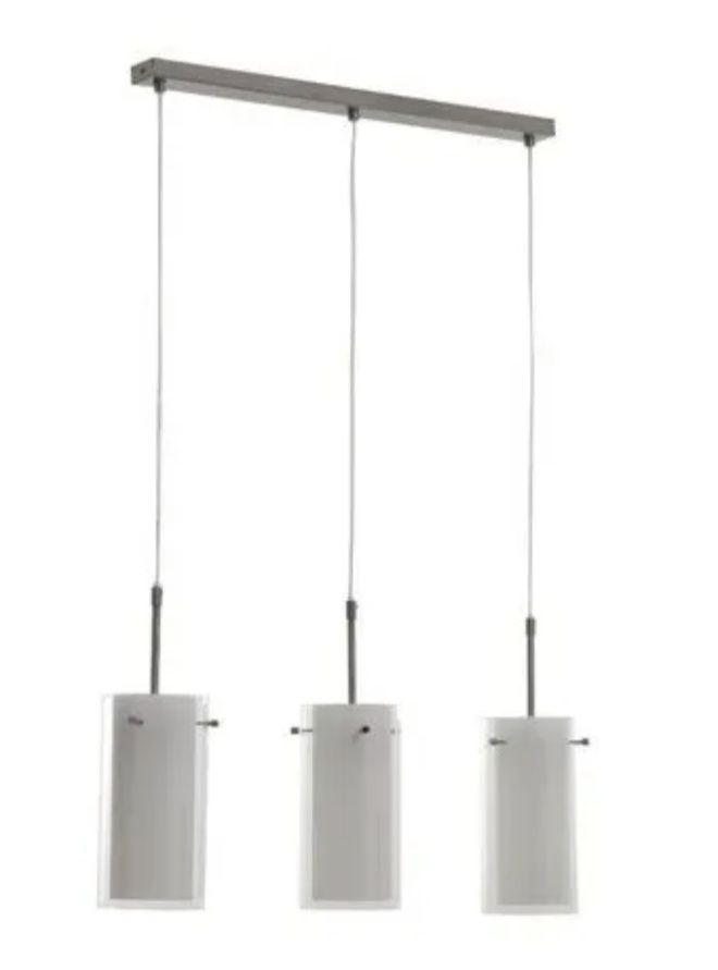Dwie lampy lampa wisząca 3 punktowa klosz sufitowa żyrandol