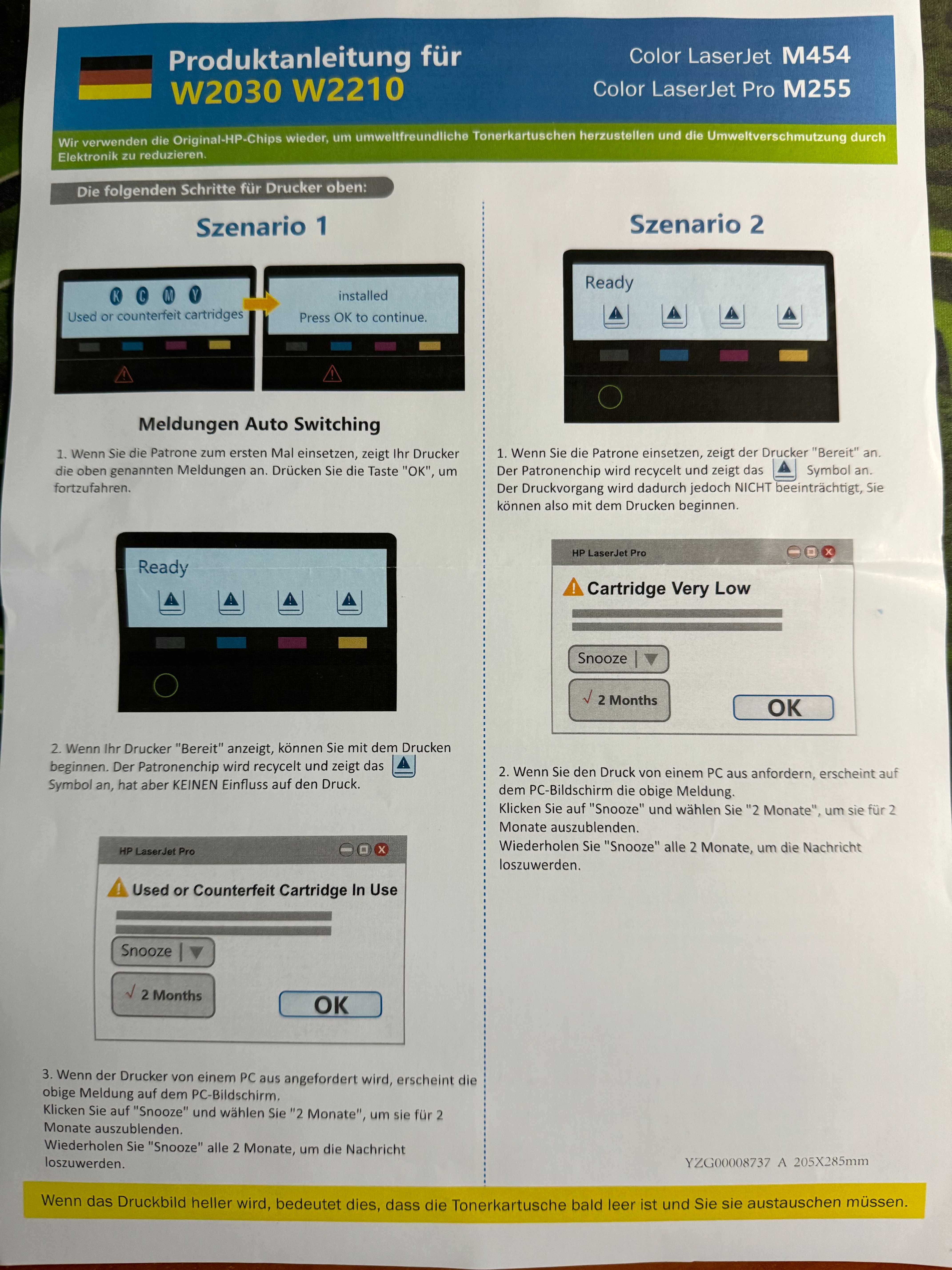 Komplet tonerów do drukarki HP Color LaserJet