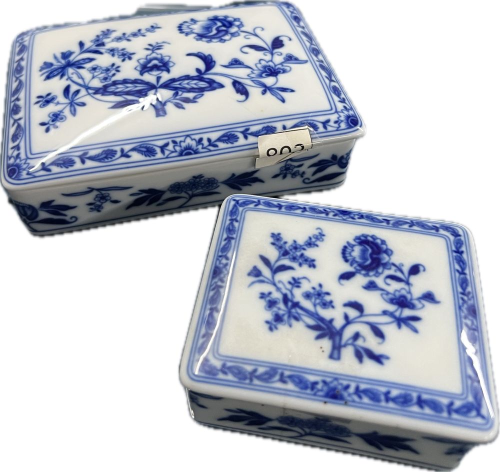 Duas caixa porcelana Vista Alegre Margao