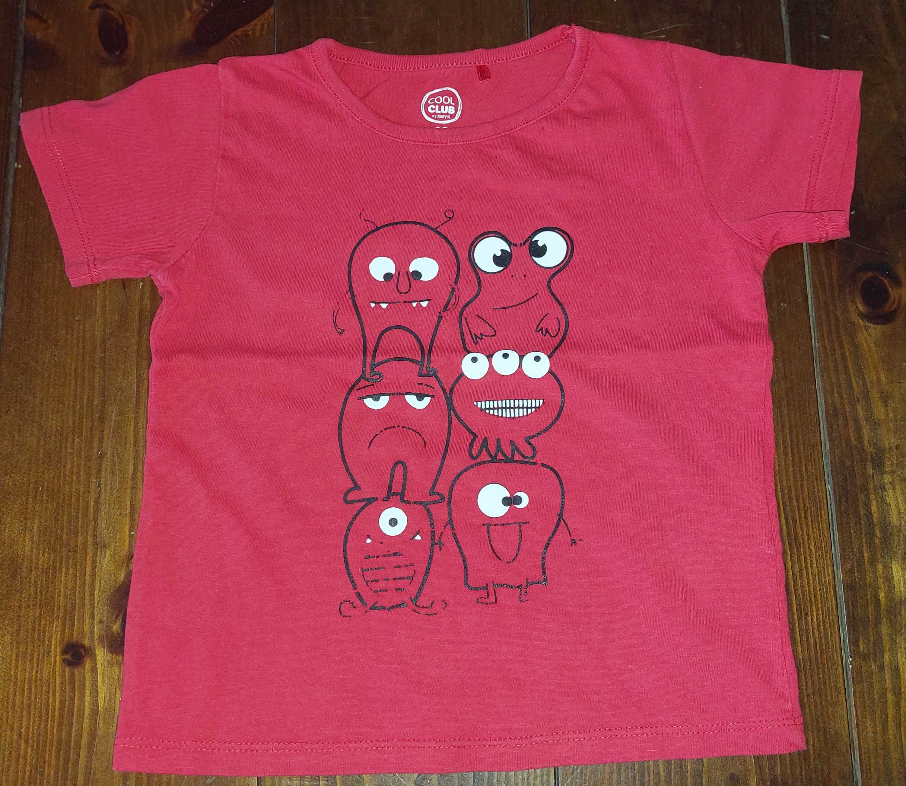 Cool Club, T-shirt chłopięcy, czerwony, rozmiar 92
