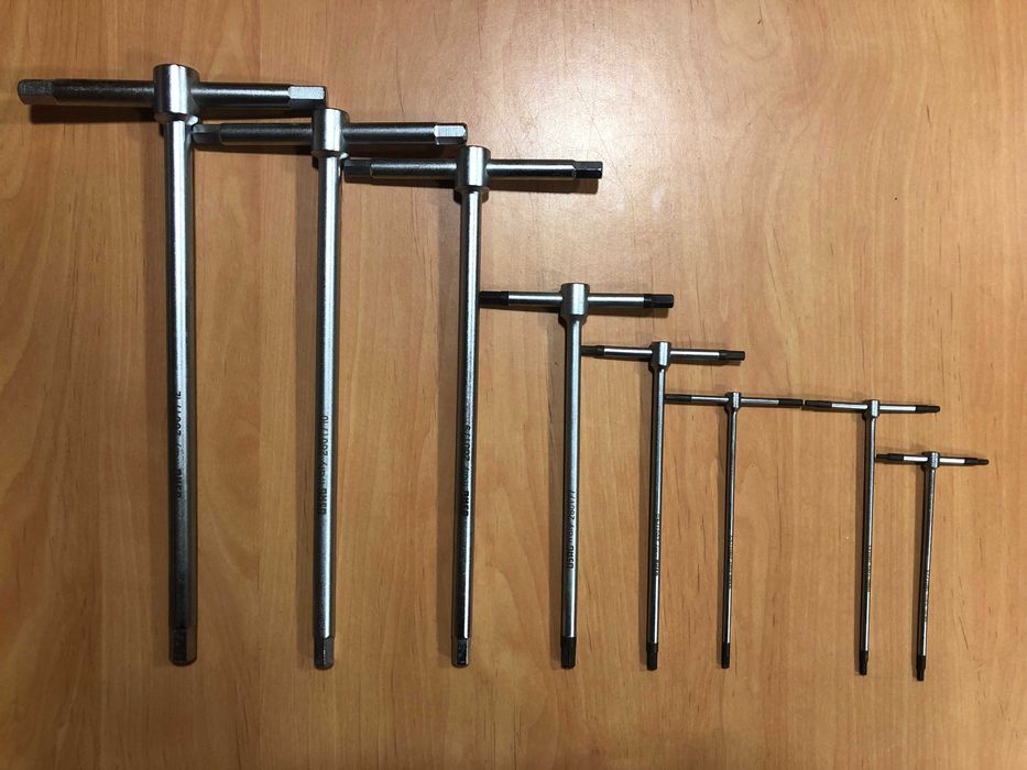 USAG Kit 8x Chaves Sextavadas HEX Cabo em T 280T | NOVAS