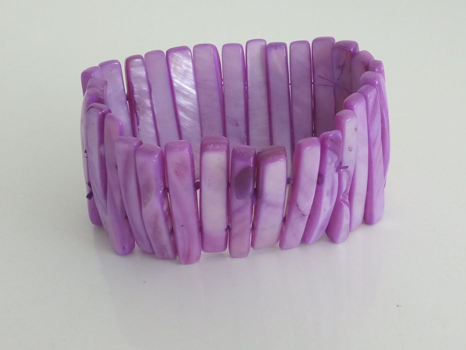 Pulseiras ajustáveis ao seu pulso - tons de verde; roxo e lilás