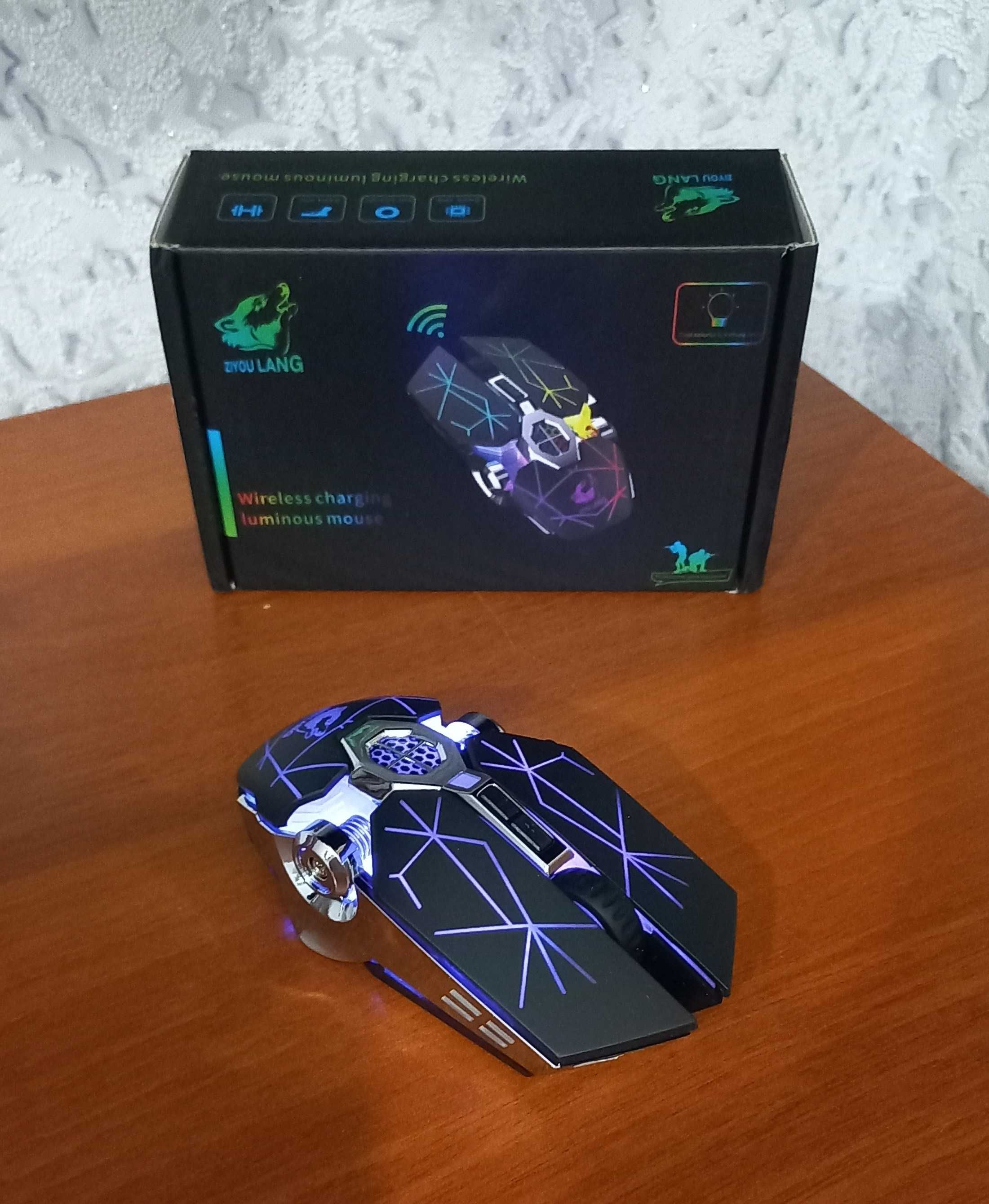 Беспроводная игровая мышь ZIYOU LANG X13 (бесшумная с RGB)