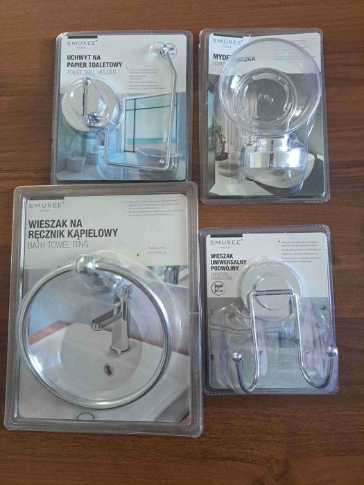 Akcesoria do łazienki montaż - nie trzeba wiercić