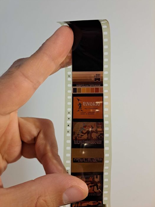 2 x PINOKIO bajka na rzutnik projektor diaskop PRL