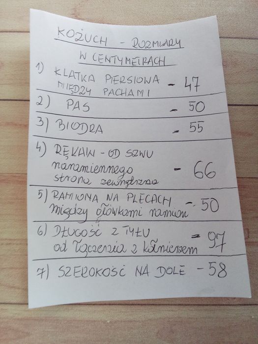 Kożuch męski używany