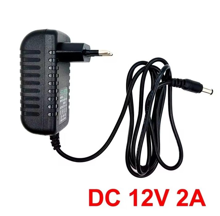 Адаптер живлення 12 В 2 А 24 Вт (5.5×2.1 мм) для камер, LED, роутер